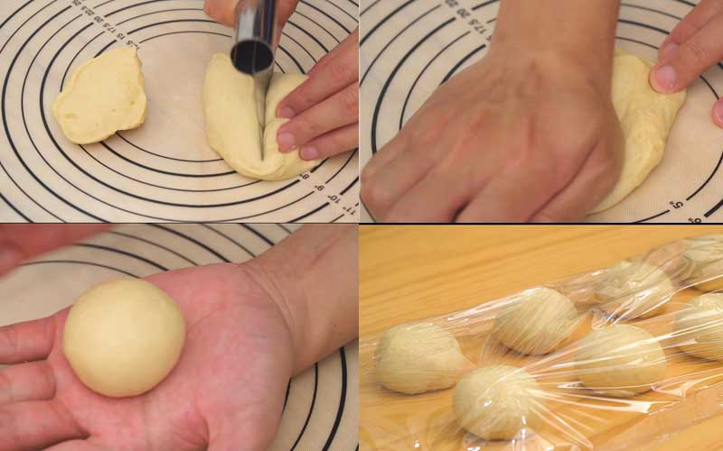 Cách làm bánh mì sữa nhân kem trứng bằng chảo không cần lò 05