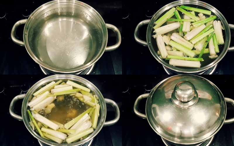 Cách nấu nước CHANH SẢ GỪNG giúp tăng sức đề kháng giảm cân 04
