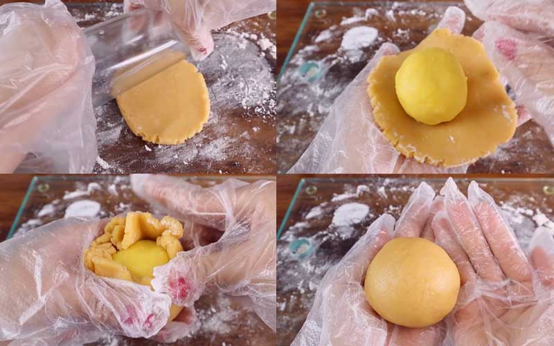 Cách làm bánh Trung Thu bằng nồi cơm điện siêu dễ 06
