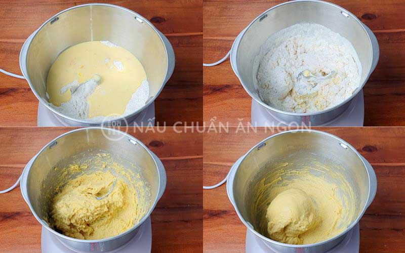 Cách làm bánh mì Hoa cúc bằng máy trộn bột BEAR 02