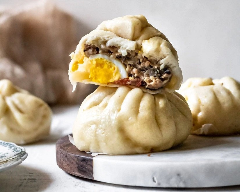 Cách Làm Bánh Bao Bằng Nồi Chiên Không Dầu Chuẩn Vị Ngon Bánh bao hấp nóng hổi, thơm ngon, làm bằng nồi chiên không dầu