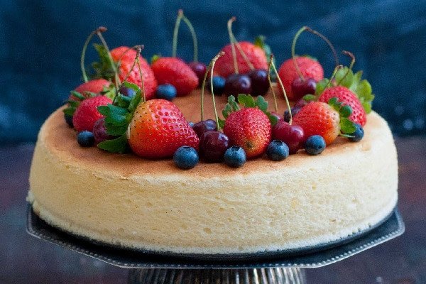 Bánh bông lan phô mai Nhật Bản mềm mịn đã hoàn thành