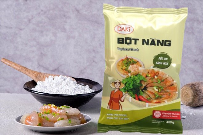 Bánh bột lọc tôm thịt hấp dẫn sau khi hoàn thành