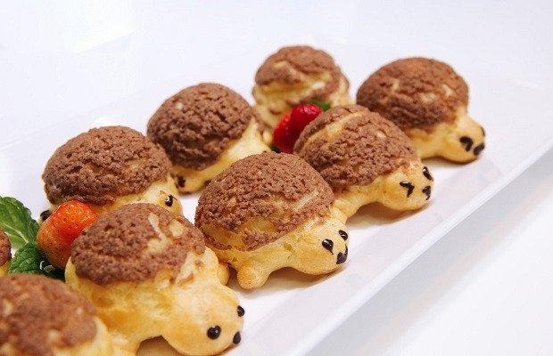 Bánh Choux hình rùa ngộ nghĩnh