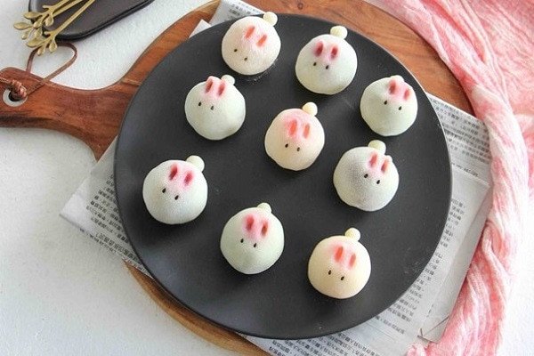 Bánh dẻo tự tạo hình nghệ thuật không cần khuôn