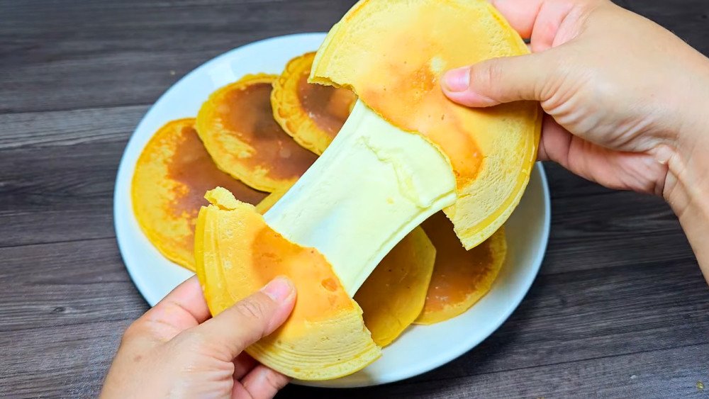 Bánh đồng xu phô mai thơm ngon đã hoàn thành