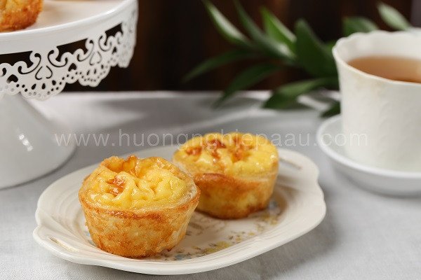 Bánh egg tart vàng ươm, vỏ giòn tan – lựa chọn tuyệt vời cho kinh doanh