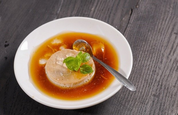 Bánh flan phô mai thành phẩm mềm mịn thơm ngon