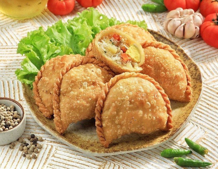 Bánh gối chiên bằng nồi không dầu vàng ươm ăn kèm nước chấm