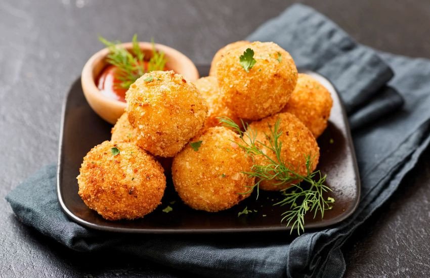 Bánh khoai tây kén chiên không dầu vàng giòn