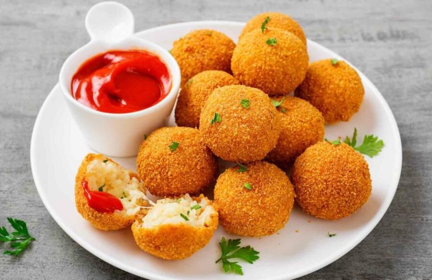 Bánh khoai tây viên thịt chiên không dầu