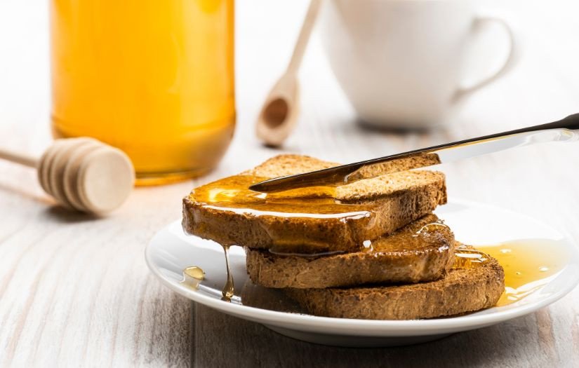 Bánh mì sandwich nướng mật ong vàng đẹp mắt từ nồi chiên không dầu