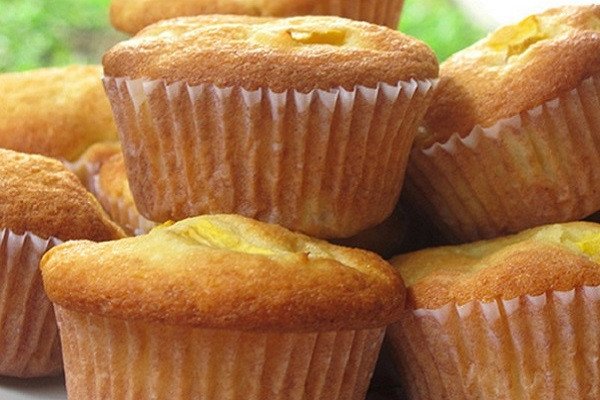 bánh muffin hấp chuối thơm ngon cho bữa sáng