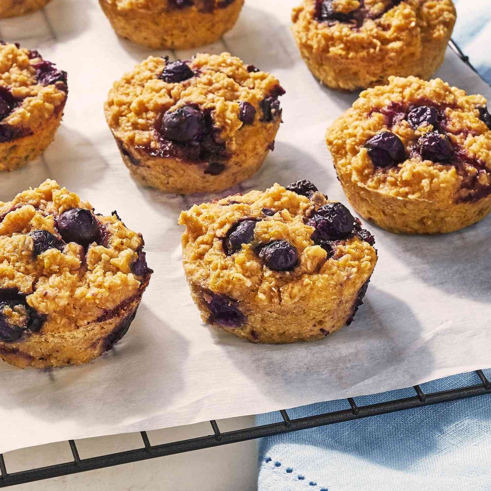 Bánh muffin yến mạch mềm xốp, ẩm mịn