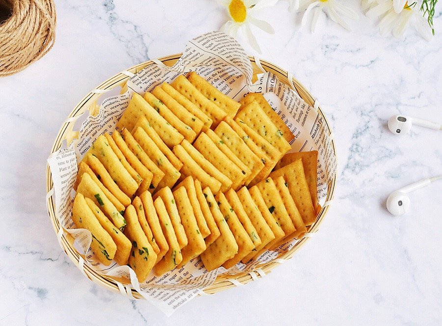 Bánh quy mặn AFC giòn tan nướng bằng nồi chiên không dầu