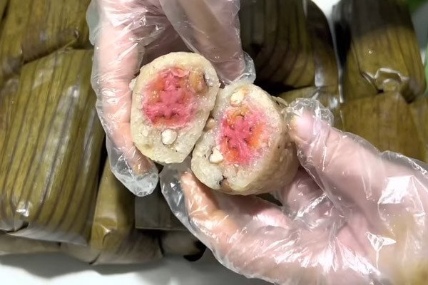 Bánh tét chuối mini vừa đẹp vừa ngon miệng