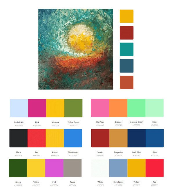 Bánh xe màu sắc minh họa phối màu bộ ba, tạo sự cân bằng và sống động cho món ăn