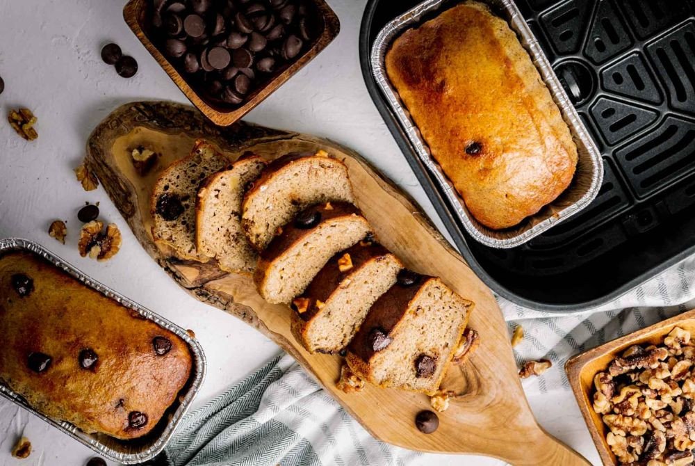 Bánh yến mạch nướng xốp mềm từ nồi chiên không dầu, bổ dưỡng