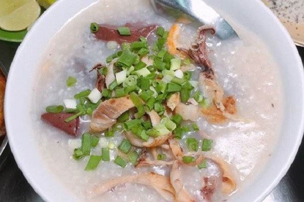 bát cháo mực khô thơm ngon chuẩn vị