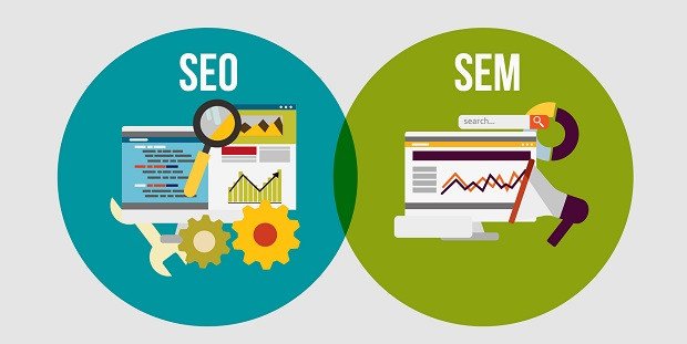 Biểu đồ so sánh SEO và SEM