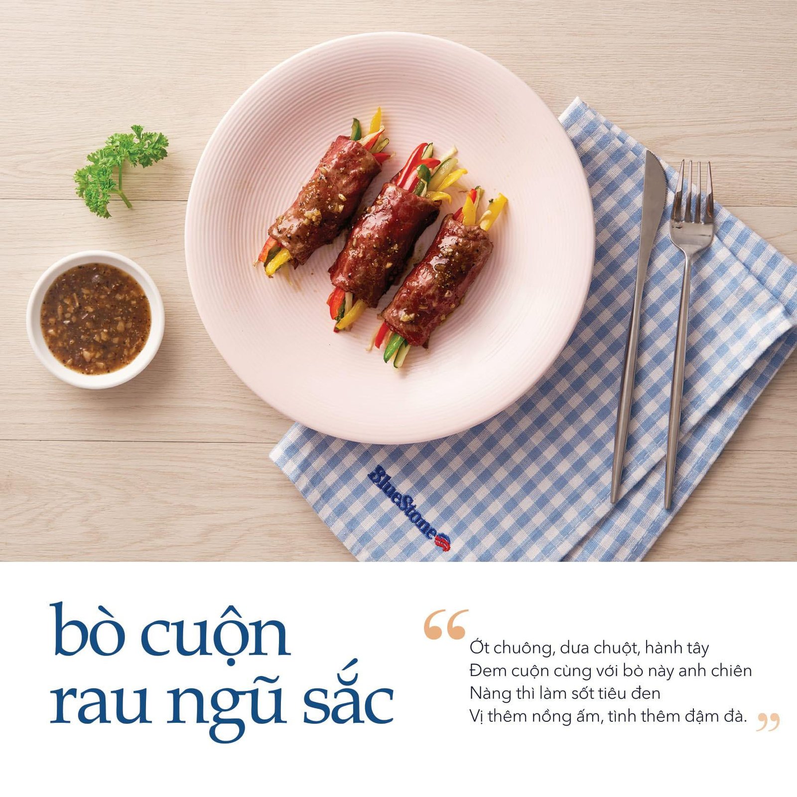 bò cuộn sốt tiêu đen thành phẩm
