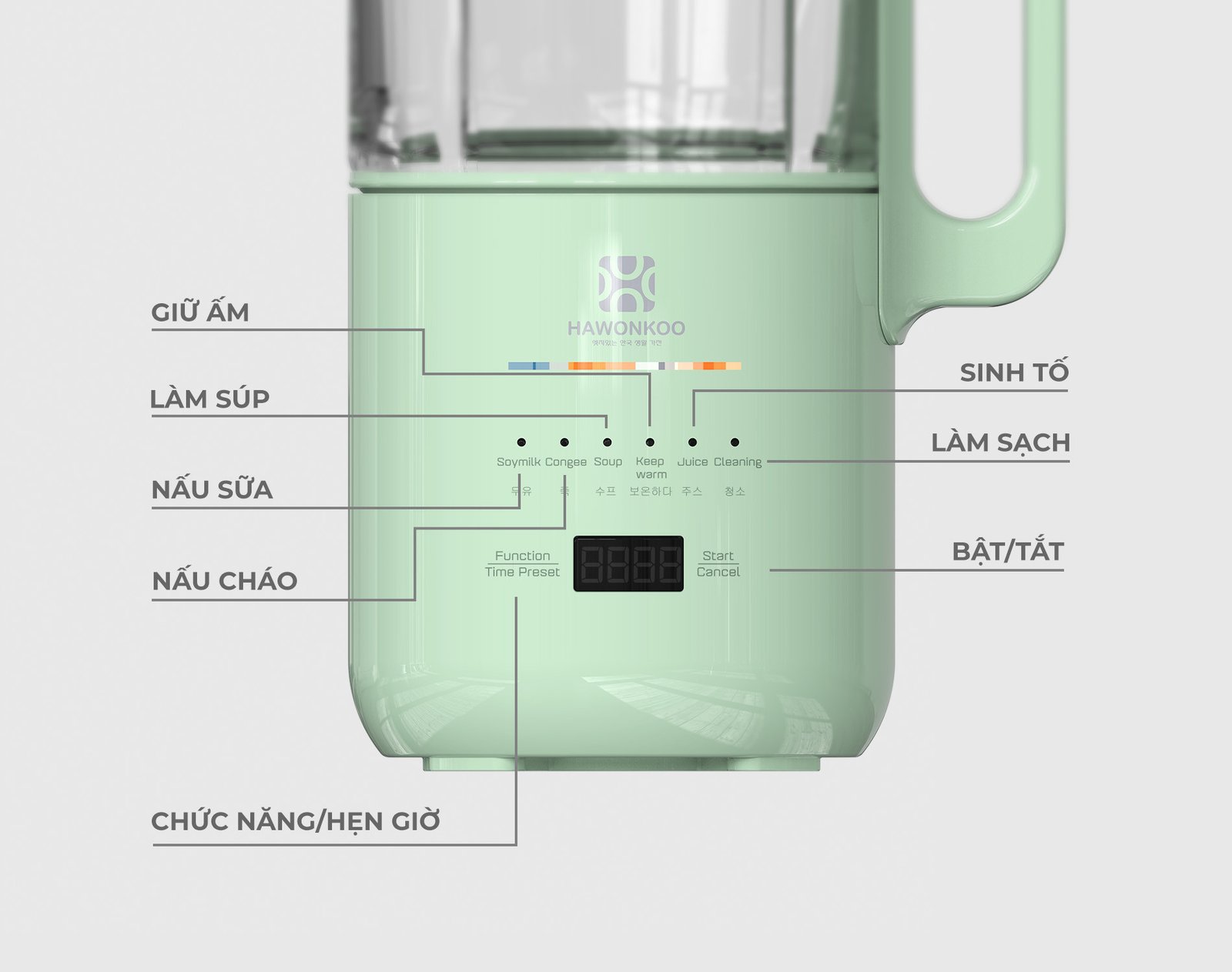 Bộ sưu tập nguyên liệu đa dạng cho sữa hạt bao gồm các loại đậu, hạt dinh dưỡng và ngũ cốc, đang được sơ chế cẩn thận trước khi cho vào máy.