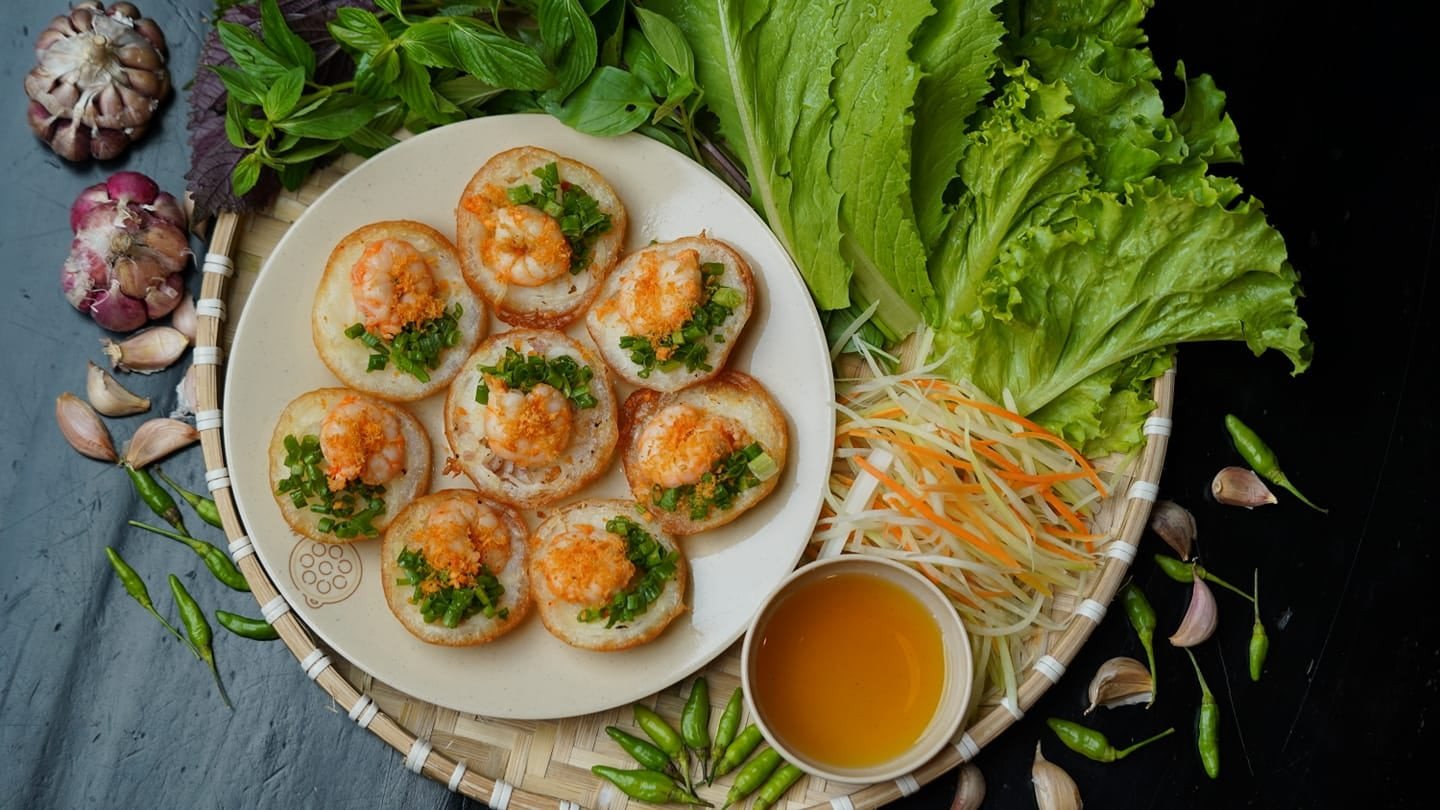 bột bánh xèo làm bánh khọt