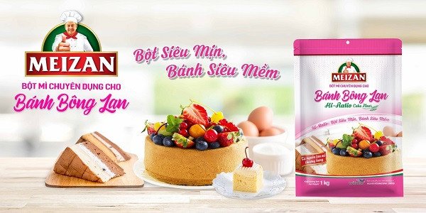 Bột làm bánh bông lan chuyên dụng Meizan Hi-Ratio