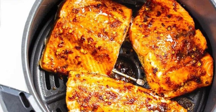 Cá nướng nồi chiên không dầu vàng ruộm, hấp dẫn