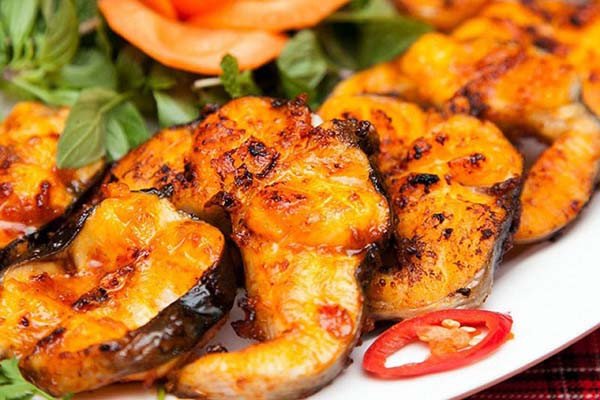 Cá tầm nướng muối ớt chuẩn vị