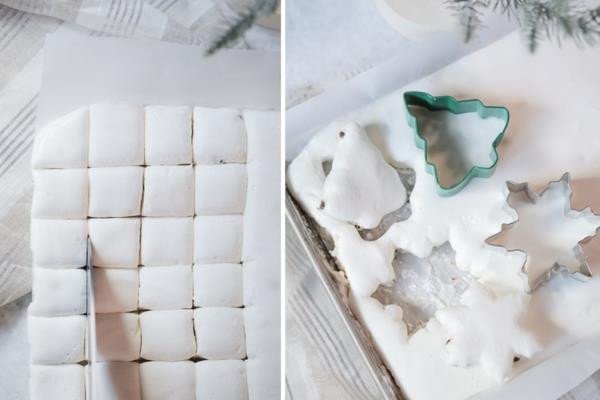 Các bước cắt và tạo hình kẹo marshmallow mềm xốp