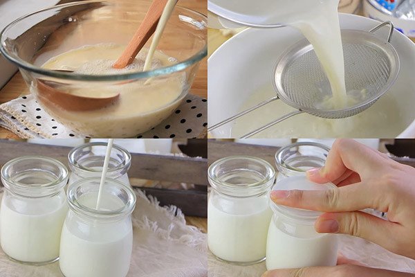 Các bước chuẩn bị nguyên liệu làm sữa chua chanh dây tại nhà