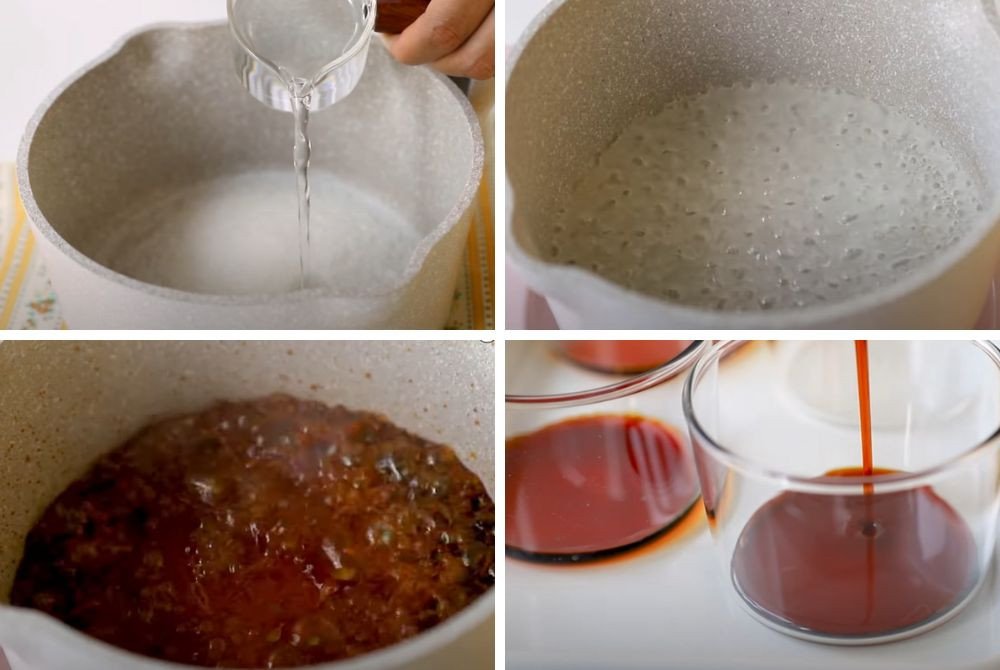 Các bước nấu caramel chuẩn cho bánh flan
