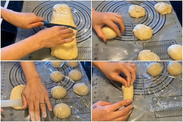 Các bước tạo hình bánh mì hot dog
