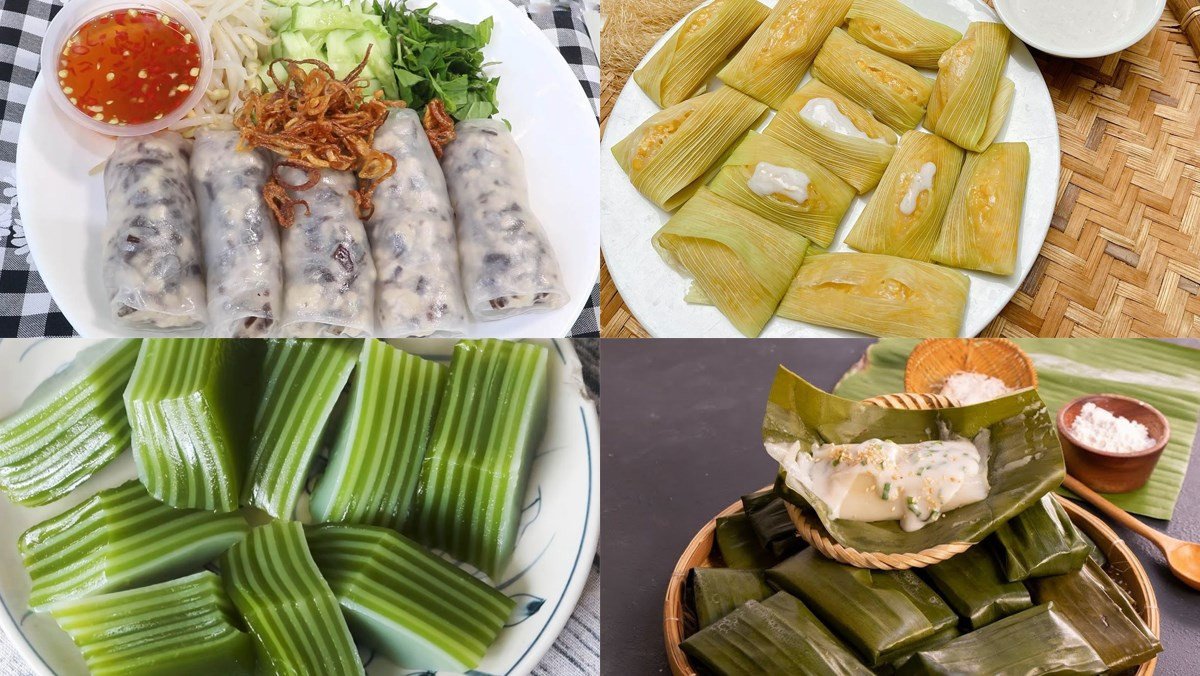 Các loại bánh hấp truyền thống làm từ bột gạo