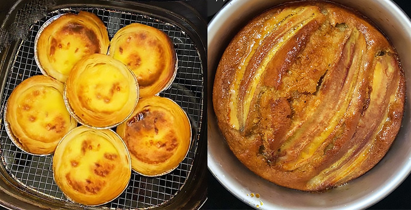 Các loại bánh ngọt làm bằng nồi chiên không dầu