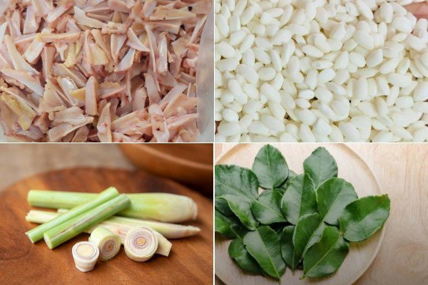 Các loại nguyên liệu tươi ngon chuẩn bị làm sụn gà rang muối giòn