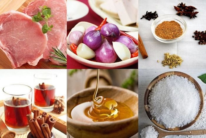 Cách Xíu Thịt Bằng Nồi Chiên Không Dầu Chuẩn Vị Gia Đình Các nguyên liệu tươi ngon như thịt heo, tỏi, hành tím cùng gia vị ướp cho món xá xíu thơm lừng.