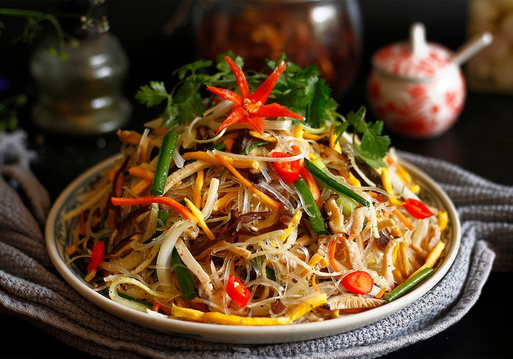 Cách bảo quản miến xào gà