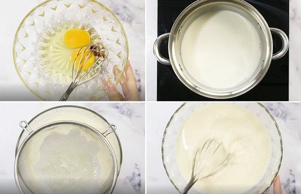 Cách làm hỗn hợp bánh flan phô mai mịn màng tại nhà