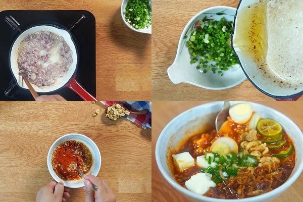 Cách làm xốt trứng cút thơm béo cho bánh tráng