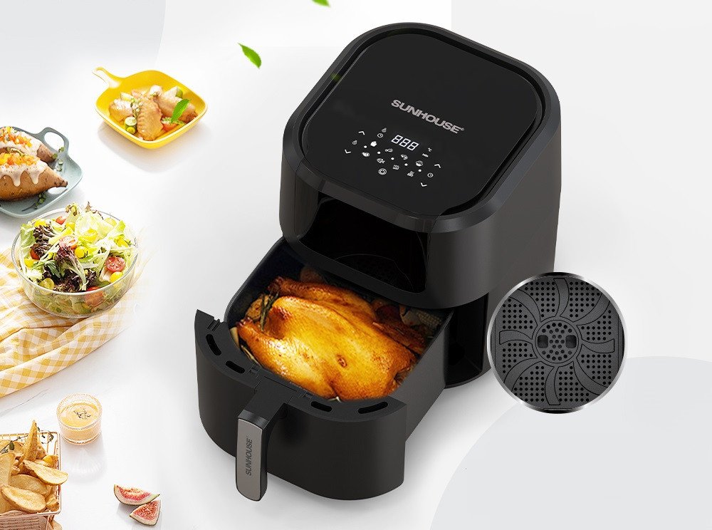 Cài đặt nhiệt độ nướng phù hợp để tránh tình trạng nồi chiên không dầu bốc khói