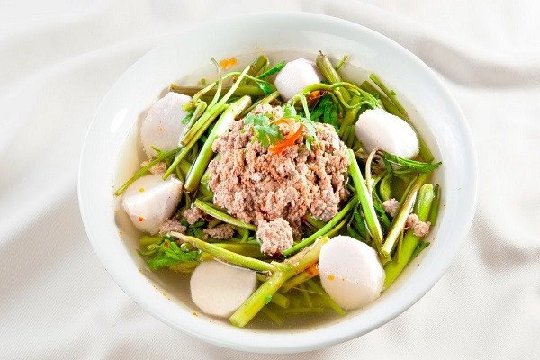 Canh cua đồng khoai sọ rau muống thanh mát giải nhiệt
