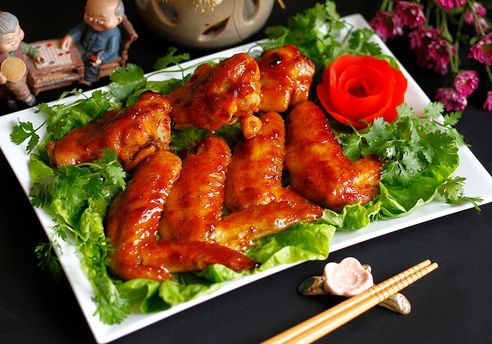 Cánh gà nướng mật ong óng ả, thơm lừng