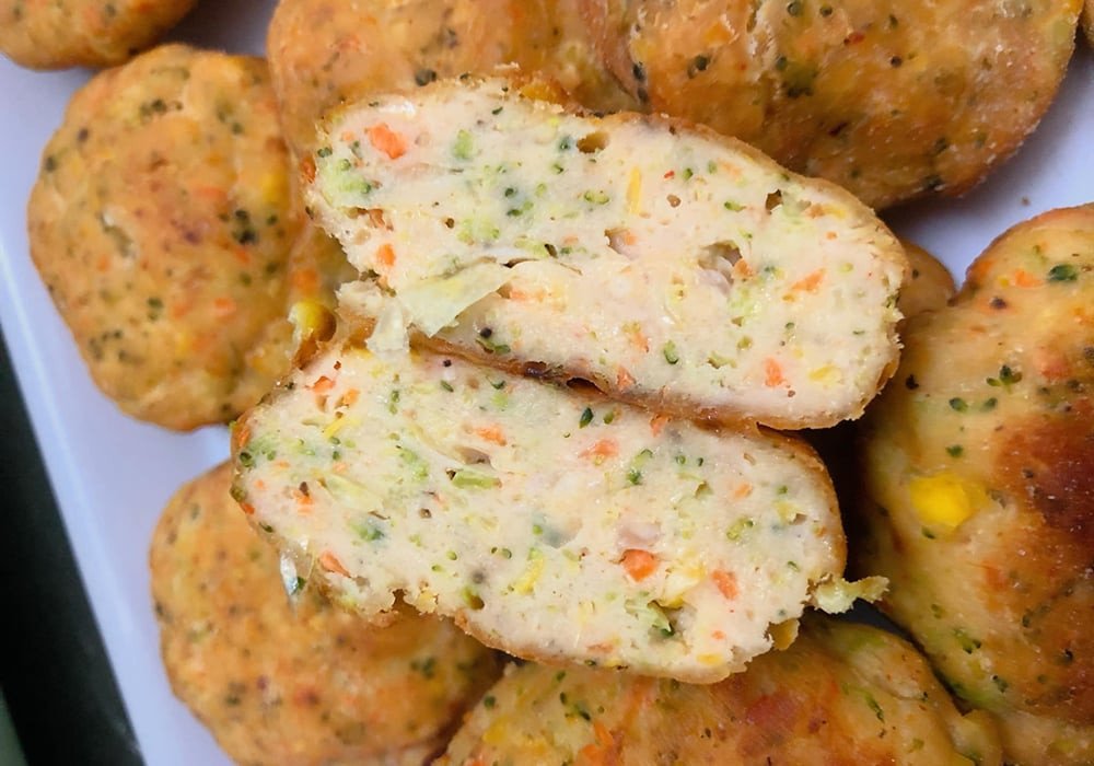 Chả ức gà rau củ thơm ngon, dinh dưỡng