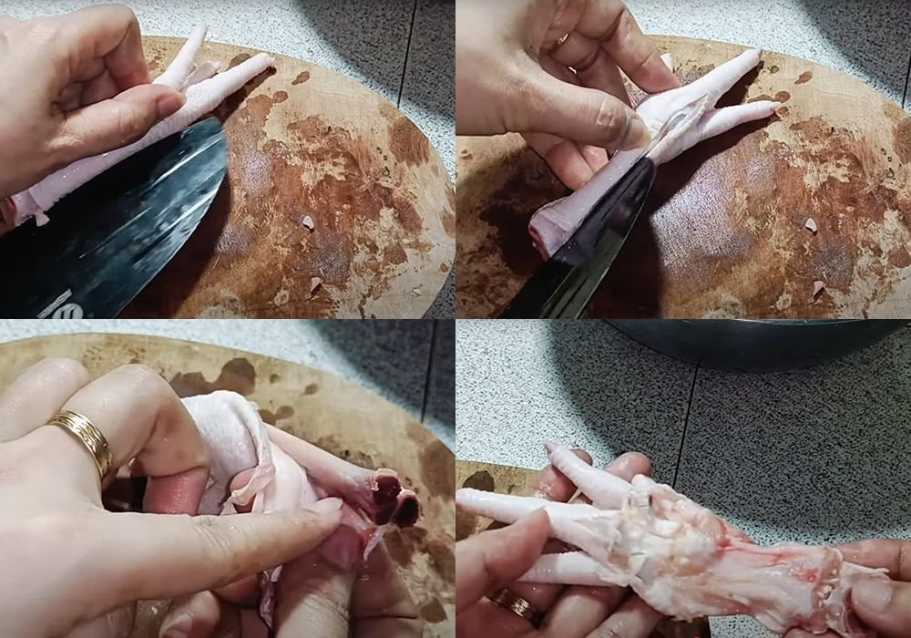 Chân gà đã rút xương