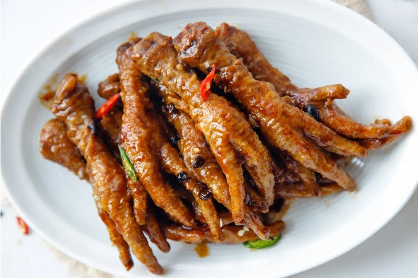 chân gà nướng mật ong bằng nồi chiên không dầu