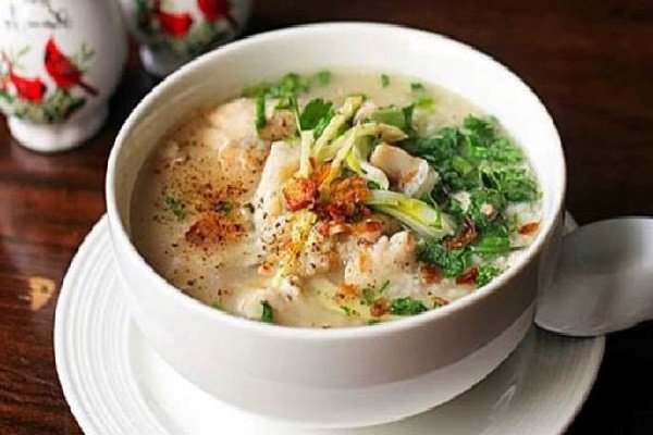 Cháo cá lóc không tanh thơm ngon