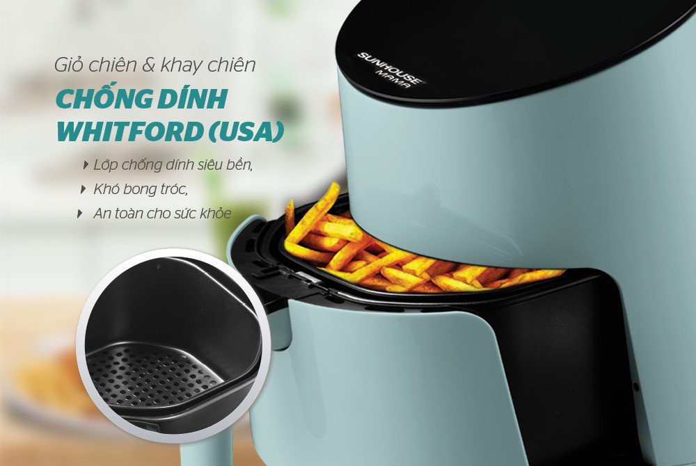 Chất liệu nồi chiên không dầu an toàn và bền bỉ