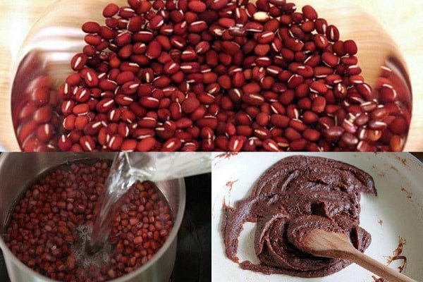 Chế biến nhân bánh Pateso chay từ đậu đỏ và nấm mèo thơm ngon